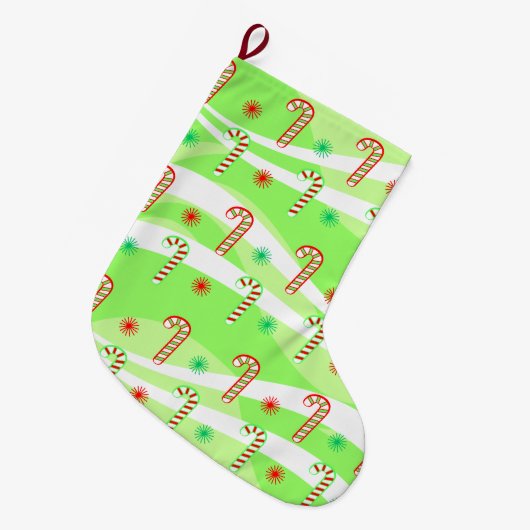 Moderne kerstsnoeprietontwerp grote kerstsok (Voorkant (Hangend))