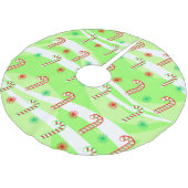 Moderne kerstsnoeprietontwerp kerstboom rok (Gekanteld)