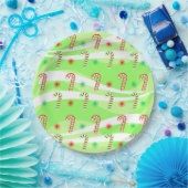 Moderne kerstsnoeprietontwerp papieren bordje (Feest)