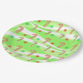 Moderne kerstsnoeprietontwerp papieren bordje (Gekanteld)