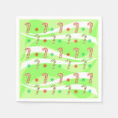 Moderne kerstsnoeprietontwerp servetten (Voorkant)