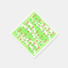 Moderne kerstsnoeprietontwerp servetten