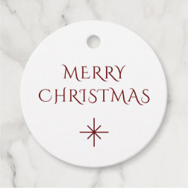 Moderne kerstsnowflake Elegant Bedankjes Labels