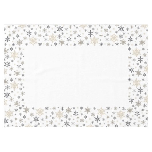 Moderne kerstsnowflake tablecloth tafelkleed (Voorkant (Horizontaal))