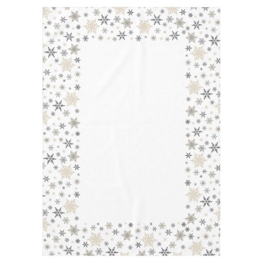 Moderne kerstsnowflake tablecloth tafelkleed (Voorkant)