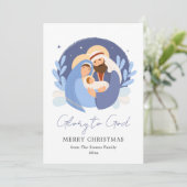 Moderne kerststal Kaarten niet-foto (Staand voorkant)