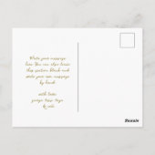 Moderne Kerststal vrede liefde religieus Briefkaart (Achterkant)