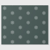 Moderne kerstster voor groene en witte feestdagen cadeaupapier (Vlak)