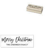 Moderne kerstster voor penseel script rubberstempel (Gestempeld)