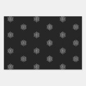 Moderne kerstster voor zwarte en witte feestdag inpakpapier vel (Voorkant)