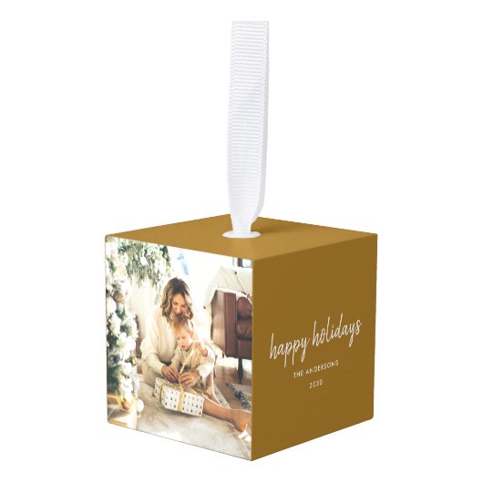 Moderne kerststijlvolle minimalistische Manuscript Decoratie (Voorkant hoekig)