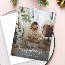 Moderne kerststijlvolle minimalistische Manuscript