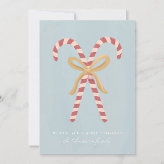 Moderne Kerststol Kerstkaart (Voorkant)