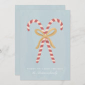 Moderne Kerststol Kerstkaart (Voorkant / Achterkant)