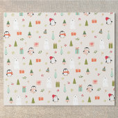 Moderne kerstsymbolen cadeaupapier