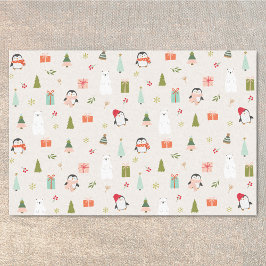 Moderne kerstsymbolen tissuepapier