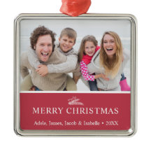 Moderne Kersttak Bessen Foto Rood