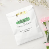 Moderne kersttas met Waterverf Bedankzakje (Gezegeld)