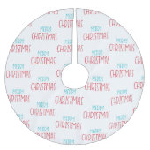 Moderne kersttekst kerstboom rok (Voorkant)