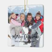 Moderne kersttijdreeks voor penseel penseel keramisch ornament (Links)