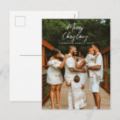 Moderne kersttijdserie foto's feestdagenkaart (Voorkant / Achterkant)