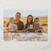 Moderne kersttijdserie volledige foto folie feestdagenkaart (Voorkant)