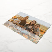 Moderne kersttijdserie volledige foto folie feestdagenkaart (Gedraaid)