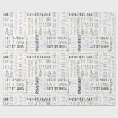 Moderne kersttijdverpakking cadeaupapier (Vlak)