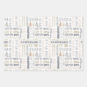 Moderne kersttijdverpakking inpakpapier vel (Voorkant)