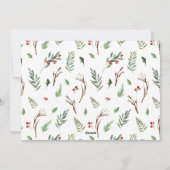 Moderne kersttong helemaal foto feestdagenkaart (Achterkant)