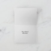 Moderne Kersttypografie en Woordkunst Feestdagen Kaart (Binnen)