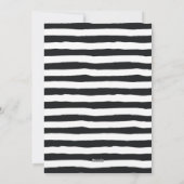 Moderne kersttypografie zwart feestdagenkaart (Achterkant)