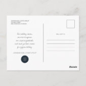 Moderne kerstvakantie briefkaart (Achterkant)