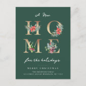 Moderne kerstvakantie verhuisaankondiging briefkaart (Voorkant)