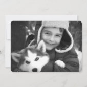 Moderne kerstverlichting voor feestdagen | 2 Foto Feestdagenkaart (Achterkant)