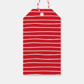 Moderne kerstverlichting | Vrolijke & heldere foto Cadeaulabel (Achterkant)