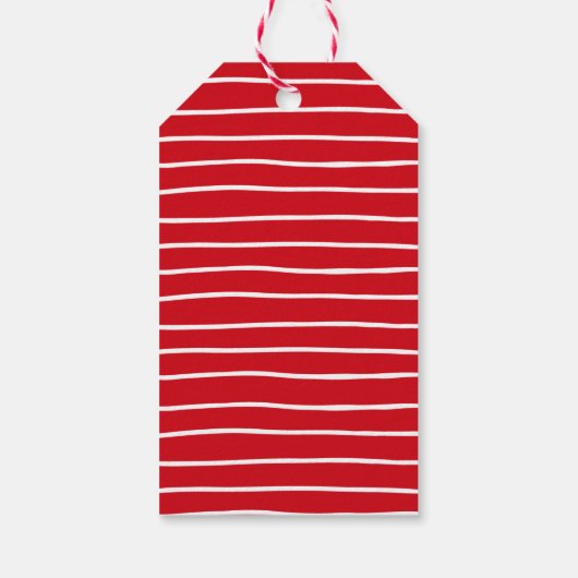 Moderne kerstverlichting | Vrolijke & heldere foto Cadeaulabel (Achterkant)