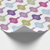 Moderne kerstversiering cadeaupapier (Hoek)