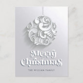 Moderne kerstversiering Groetingsvakantie Briefkaart (Voorkant)