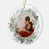 Moderne kerstversiering keramisch ornament (Links)