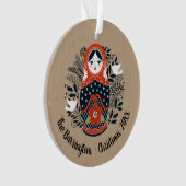 Moderne kerstversiering ornament (voorkant)