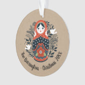 Moderne kerstversiering ornament (voorkant)