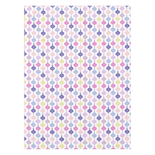 Moderne kerstversiering tafelkleed (Voorkant)