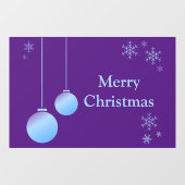 Moderne kerstversieringen en sneeuwvlokken raamsticker (Vel)