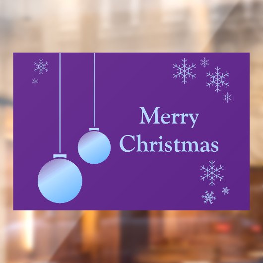 Moderne kerstversieringen en sneeuwvlokken raamsticker (Vel 2)