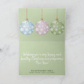 Moderne kerstversieringen in pasta kaart (Binnen)