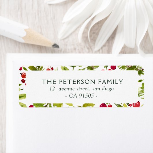 Moderne kerstviering etiket (Insitu)