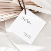 Moderne kerstvierkant Label met cadeaubon