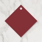 Moderne Kerstvreugde aan de Wereldkrans Bedankjes Labels (Achterkant)