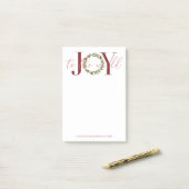 Moderne Kerstvreugde aan de Wereldkrans Post-it® Notes (Op bureau)